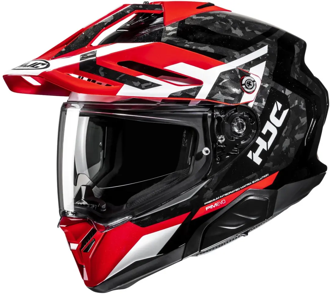 HJC RPHA 60 Dakar Zwart Wit Rood Adventure Motorhelm