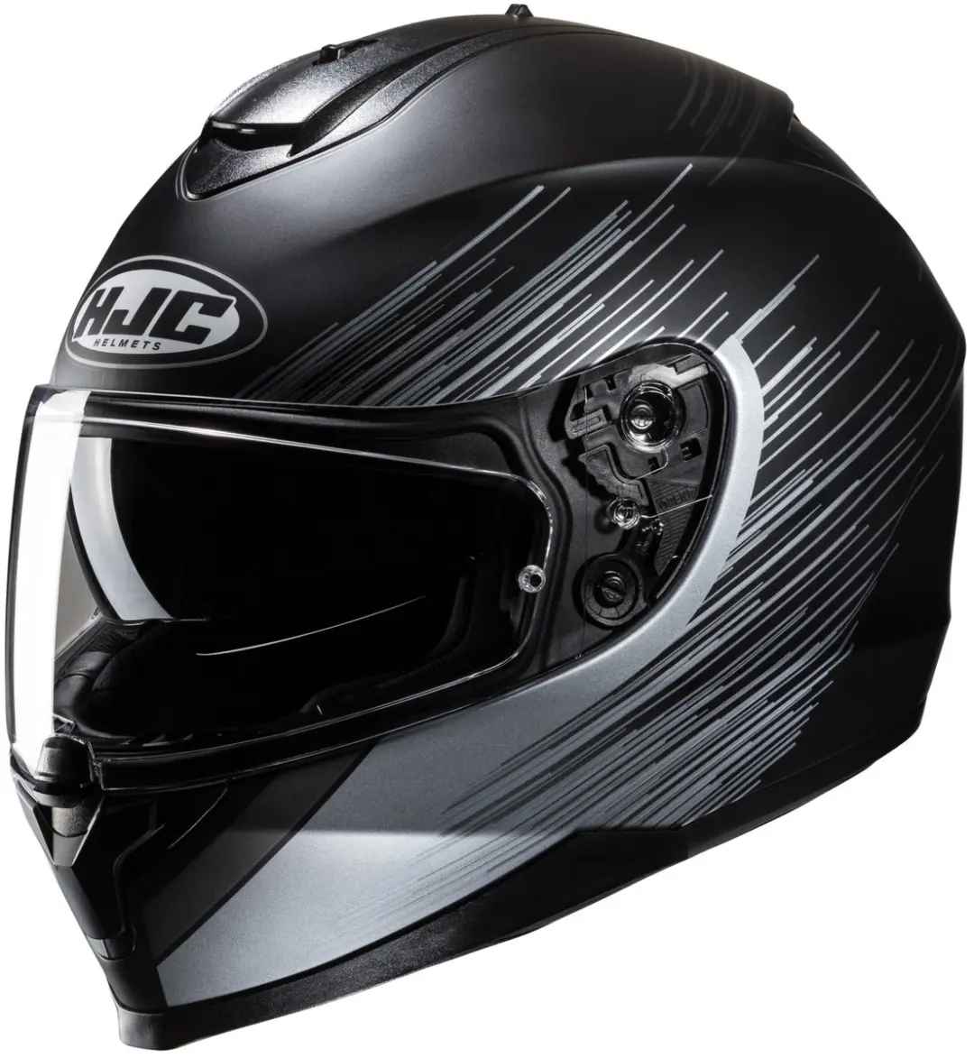 HJC C70N Sway Zwart Wit Integraalhelm