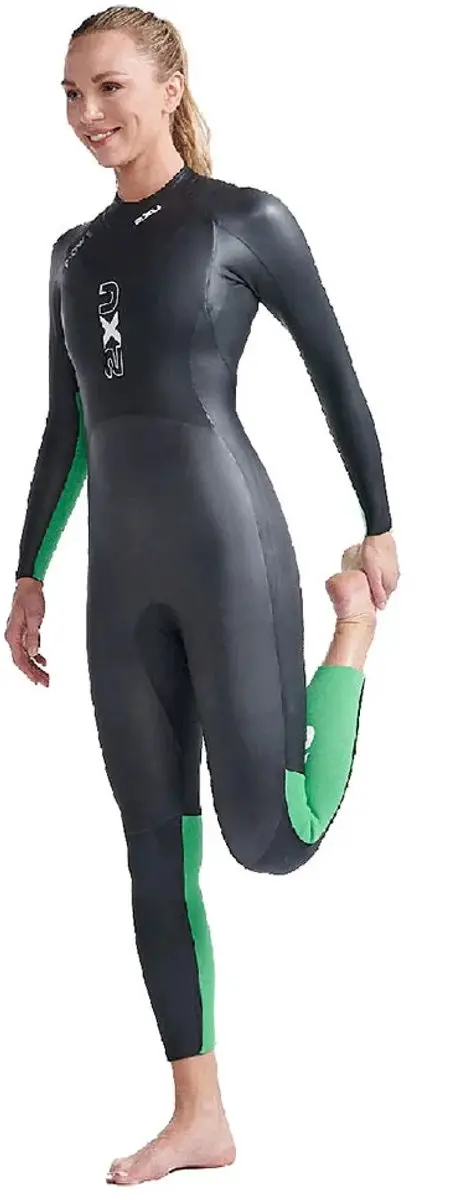 2XU Propel Open Water dames wetsuit 1.5mm - Zwart/Felgroen S - afbeelding 3 van 4