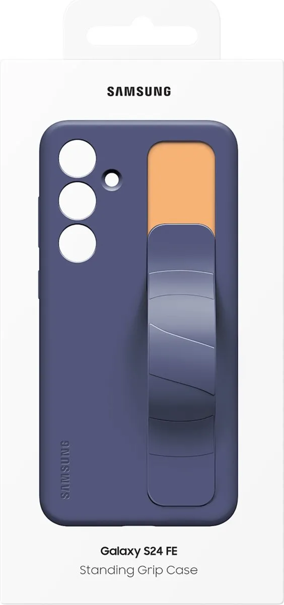Samsung Galaxy S24 FE Standing Grip Case EF-GS721CNEGWW - Blauw Zwart