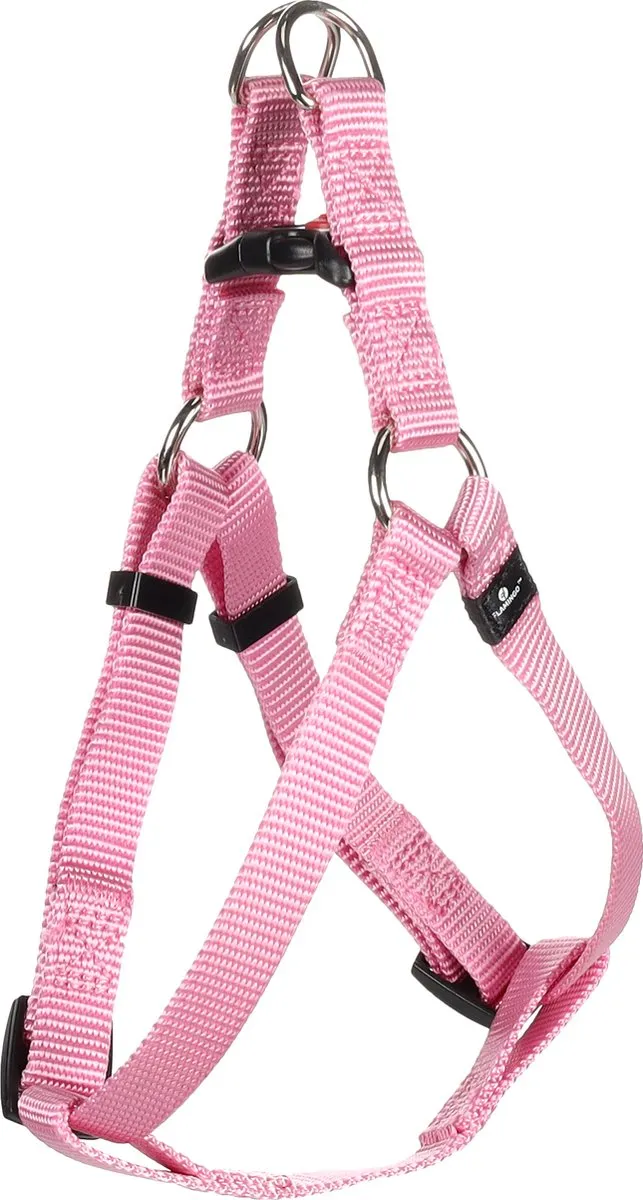 Flamingo Ziggi Step&go Hondenharnas - Roze S 25-45cm
