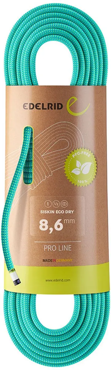 Edelrid Siskin Eco Dry 8.6 Mm Touw Groen 70 m