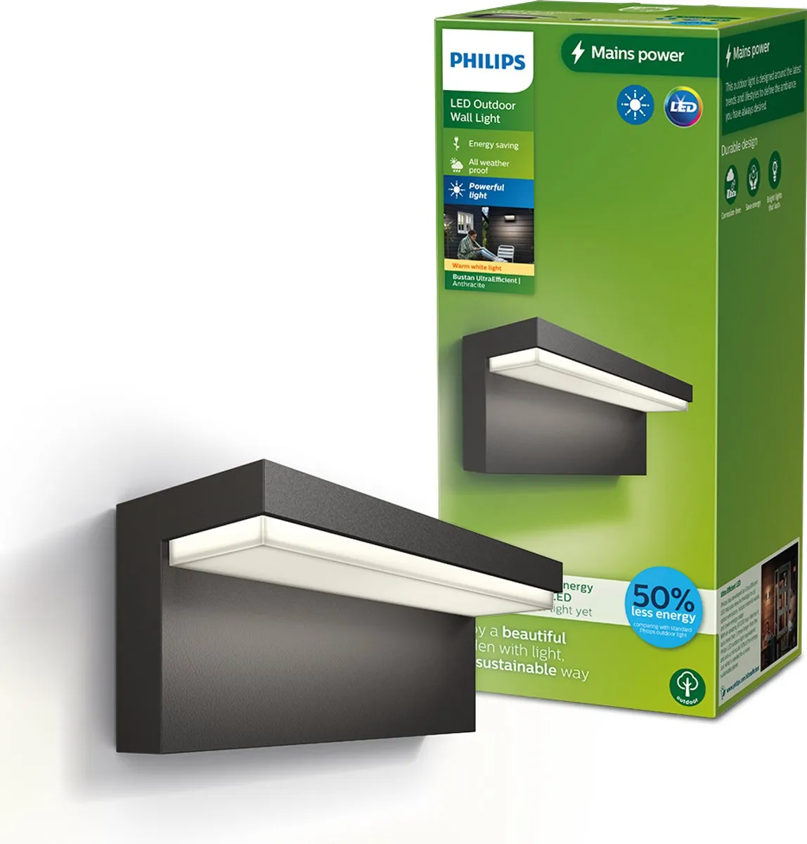 Philips Bustan Wandlamp 3,8W