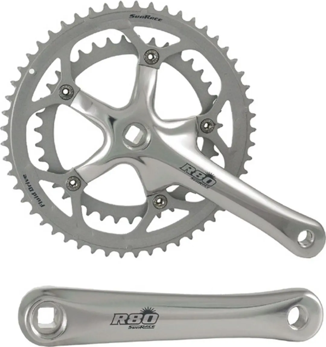 Sunrace FCR8183 Crankstel 8-speed 53/39T + 52/42T - afbeelding 2 van 6