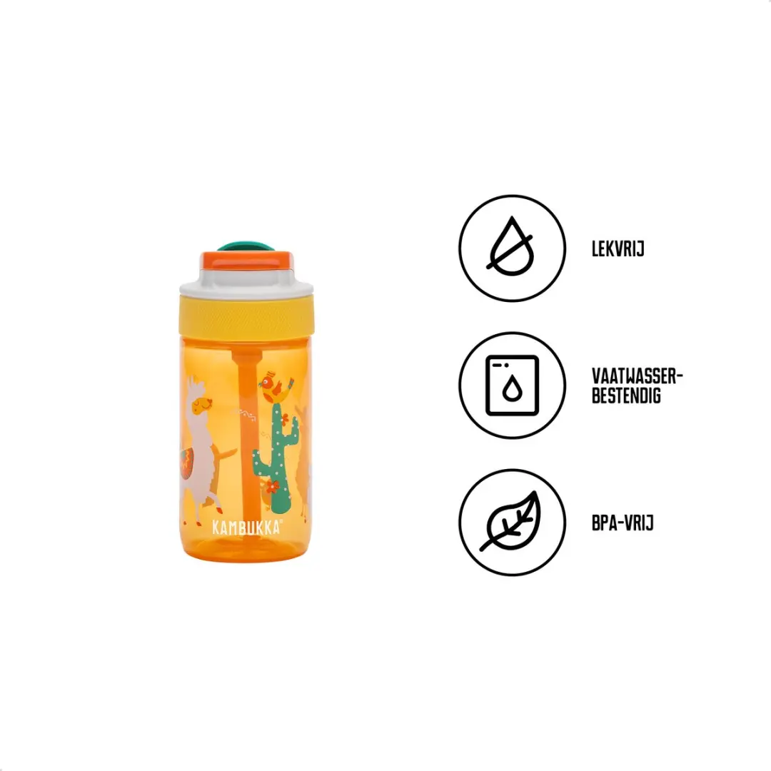 Kambukka Lagoon Drinkfles 400ml Oranje - afbeelding 4 van 6