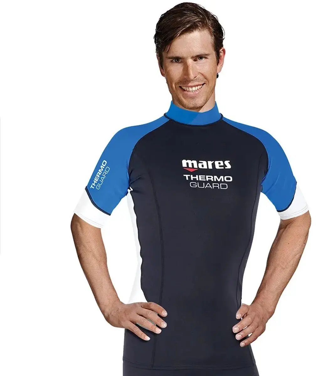 Mares Thermo Guard 0.5 Mm Thermisch T-shirt Met Korte Mouwen Zwart M Man