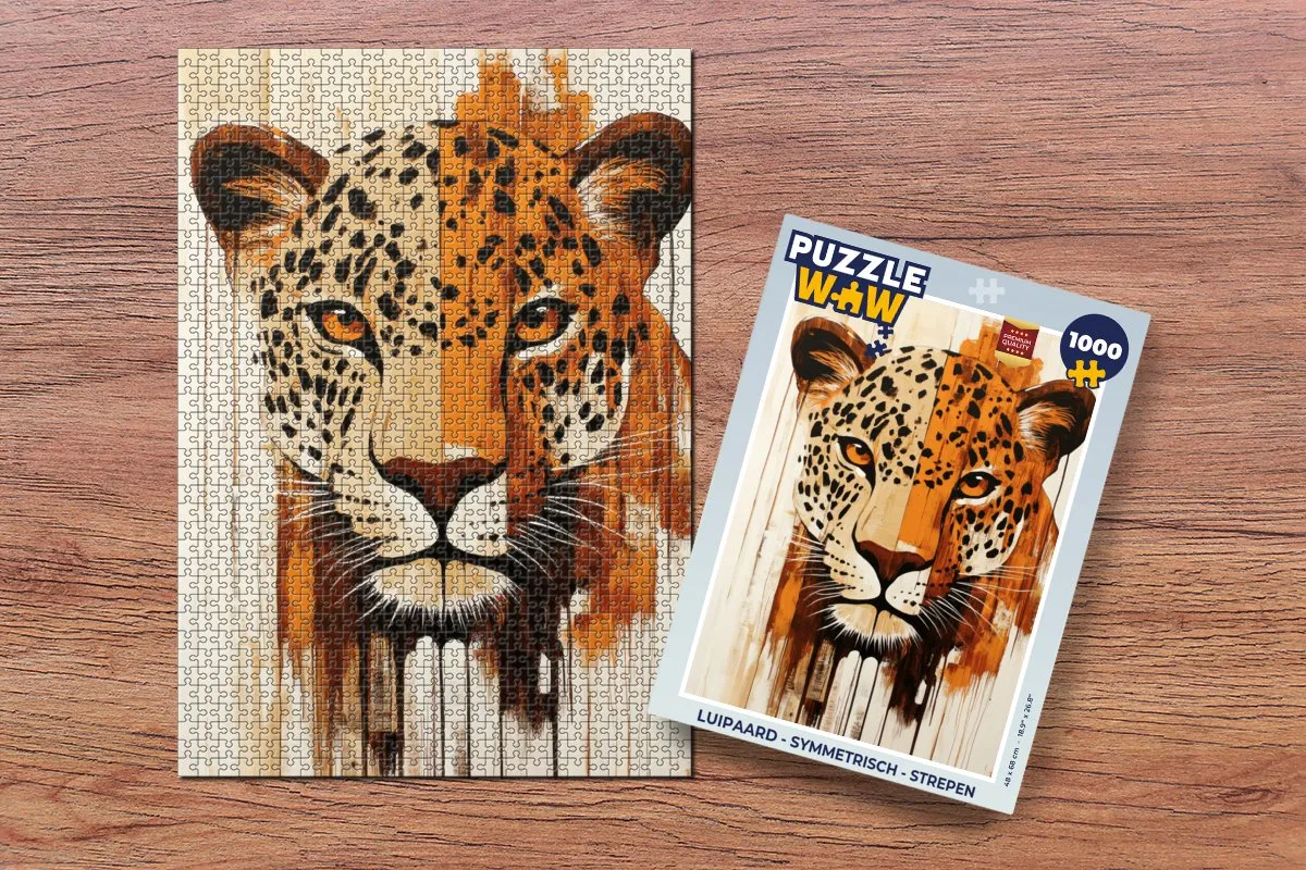 PuzzleWow Luipaard Legpuzzel 1000 Stuks