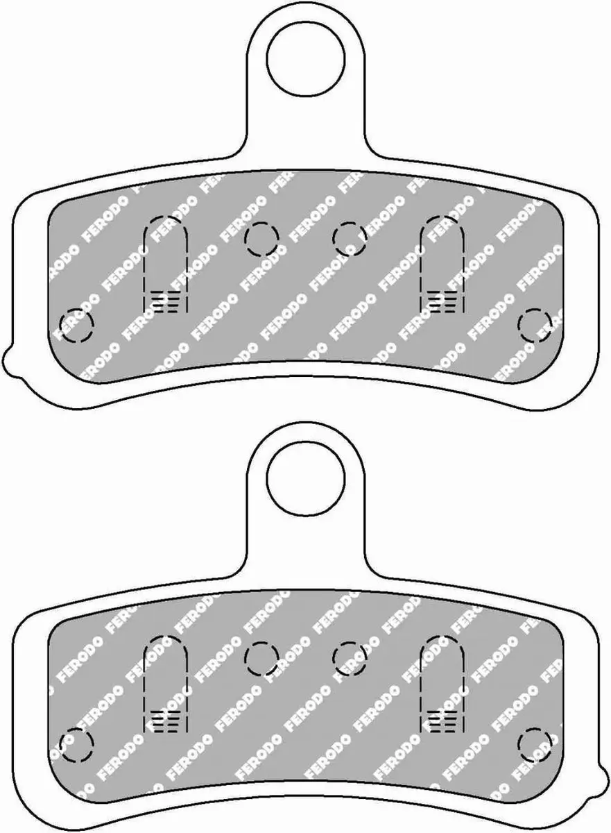 ferodo remblok voor harley davidson 1584 fxs softail blackline 2008 tot 2013 av
