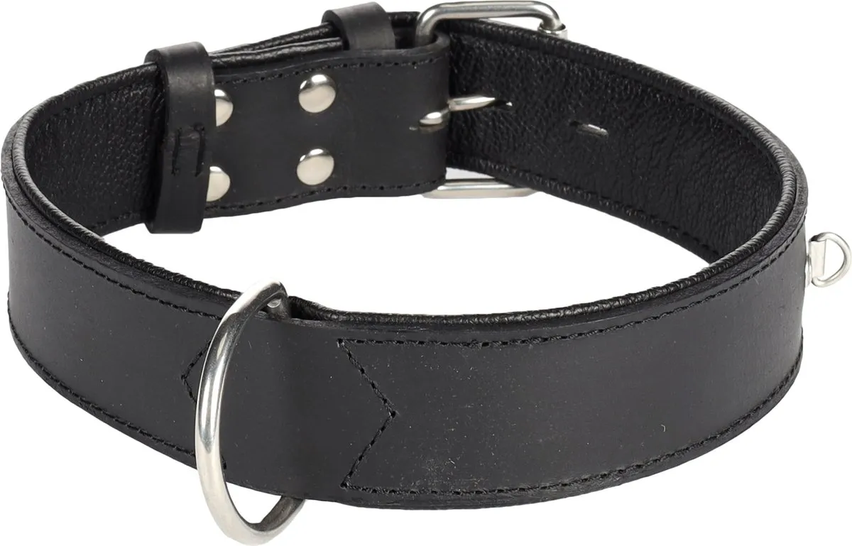 Flamingo Seattle Halsband Honden - Zwart L 49-58cm