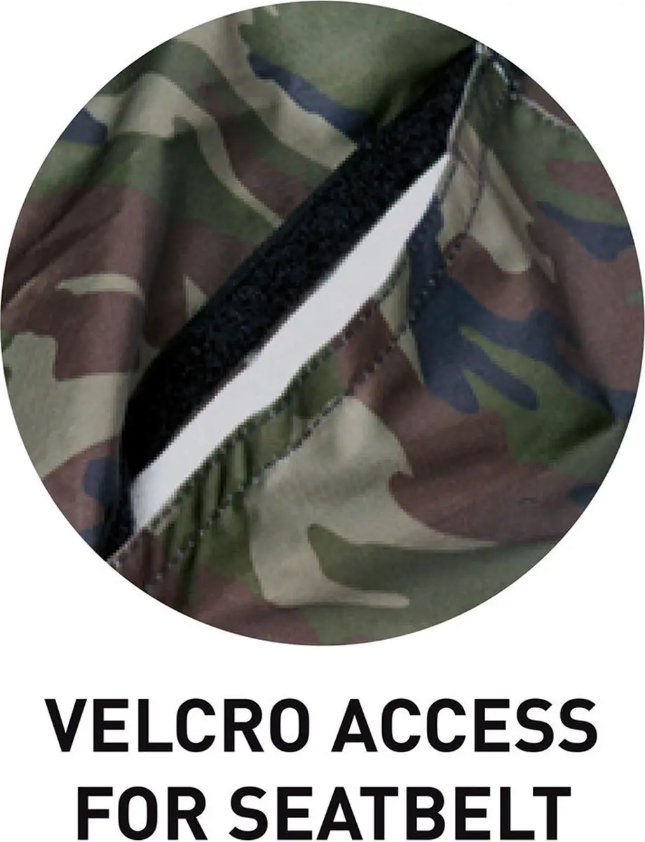 Surflogic Waterdichte Dubbele Autostoelbekleding Groen Camo - afbeelding 2 van 4
