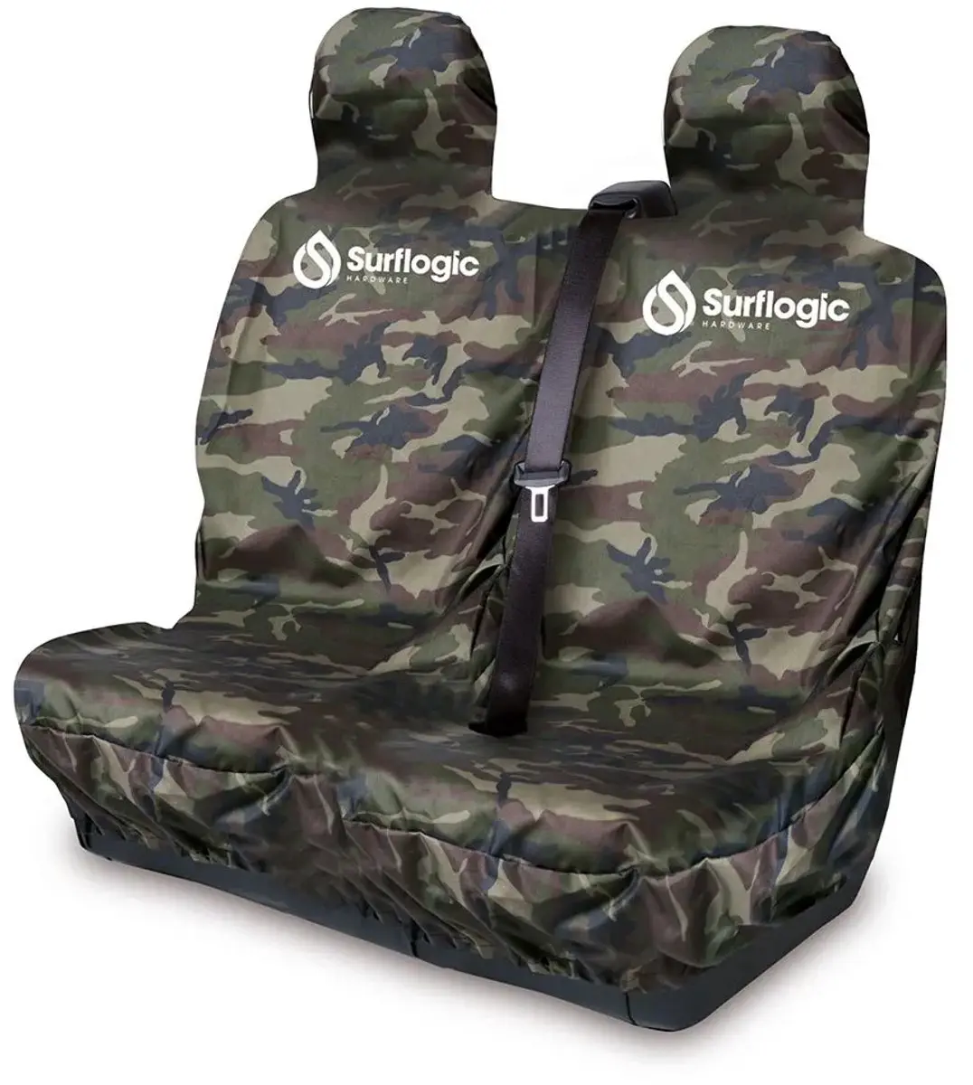 Surflogic Waterdichte Dubbele Autostoelbekleding Groen Camo - afbeelding 4 van 4