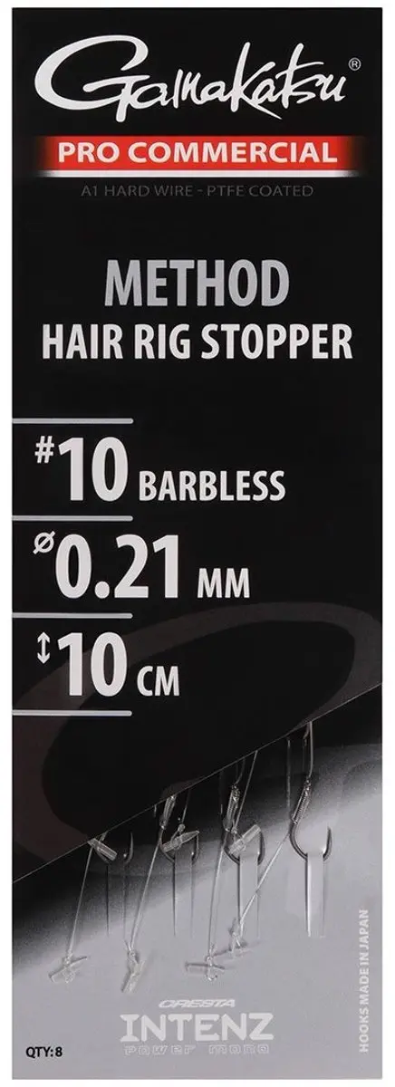Gamakatsu Method Hair Rig Stopper Barbless H16 0.17mm 10cm