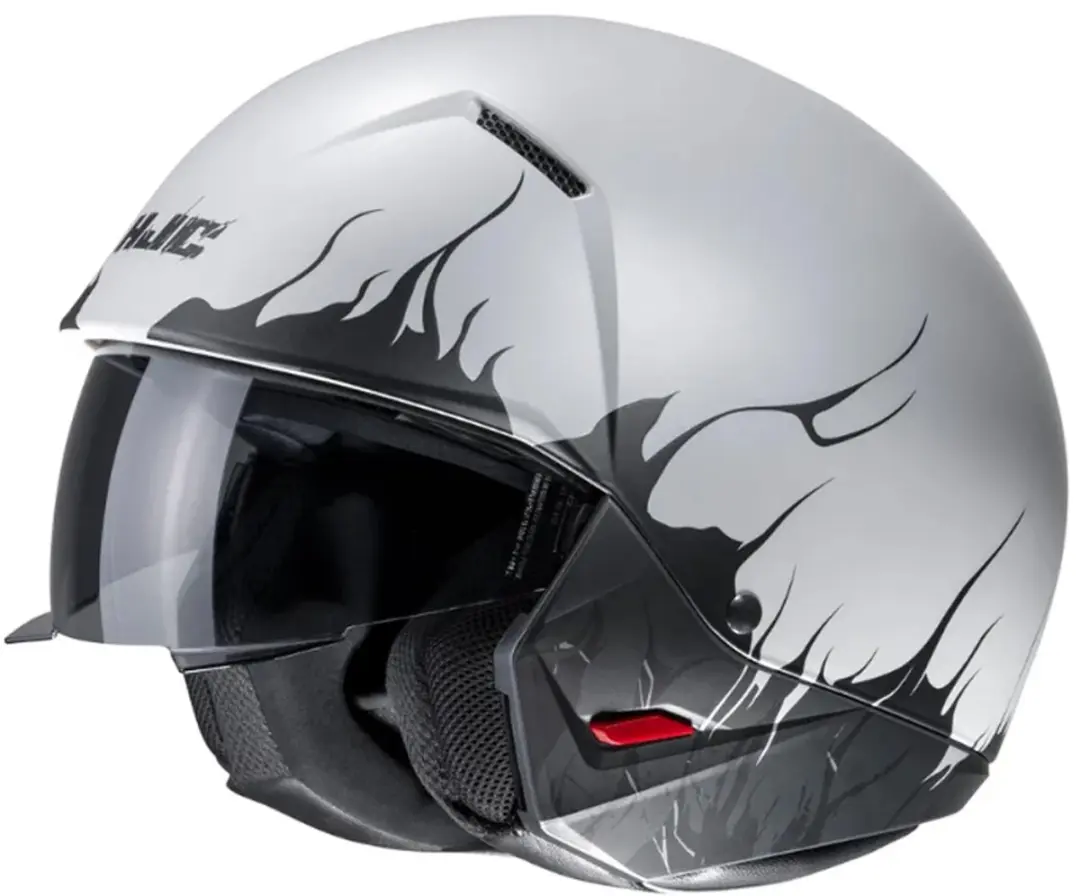 Hjc I20 Scraw White Black Mc10Sf Open Face Helmet