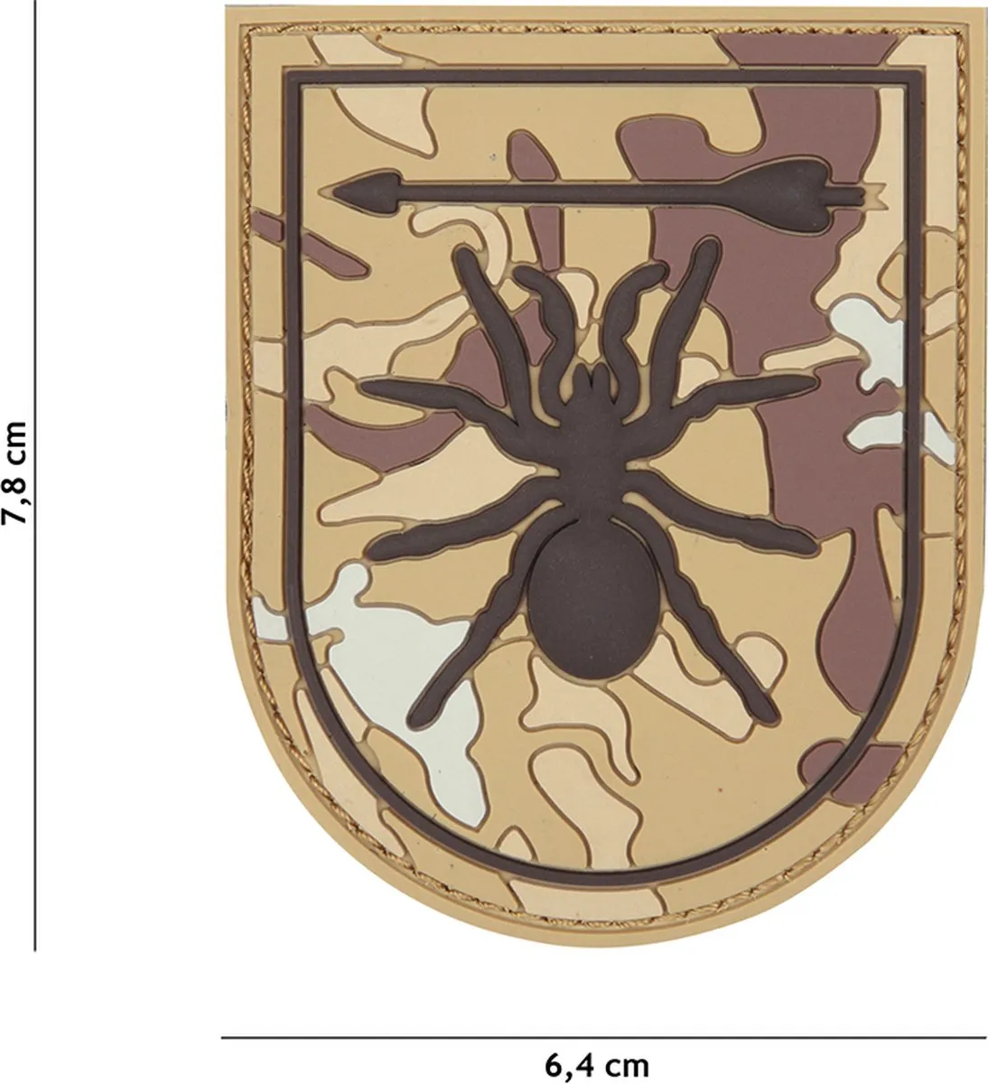 101 Inc Embleem 3D PVC Special Forces Spin Beige
