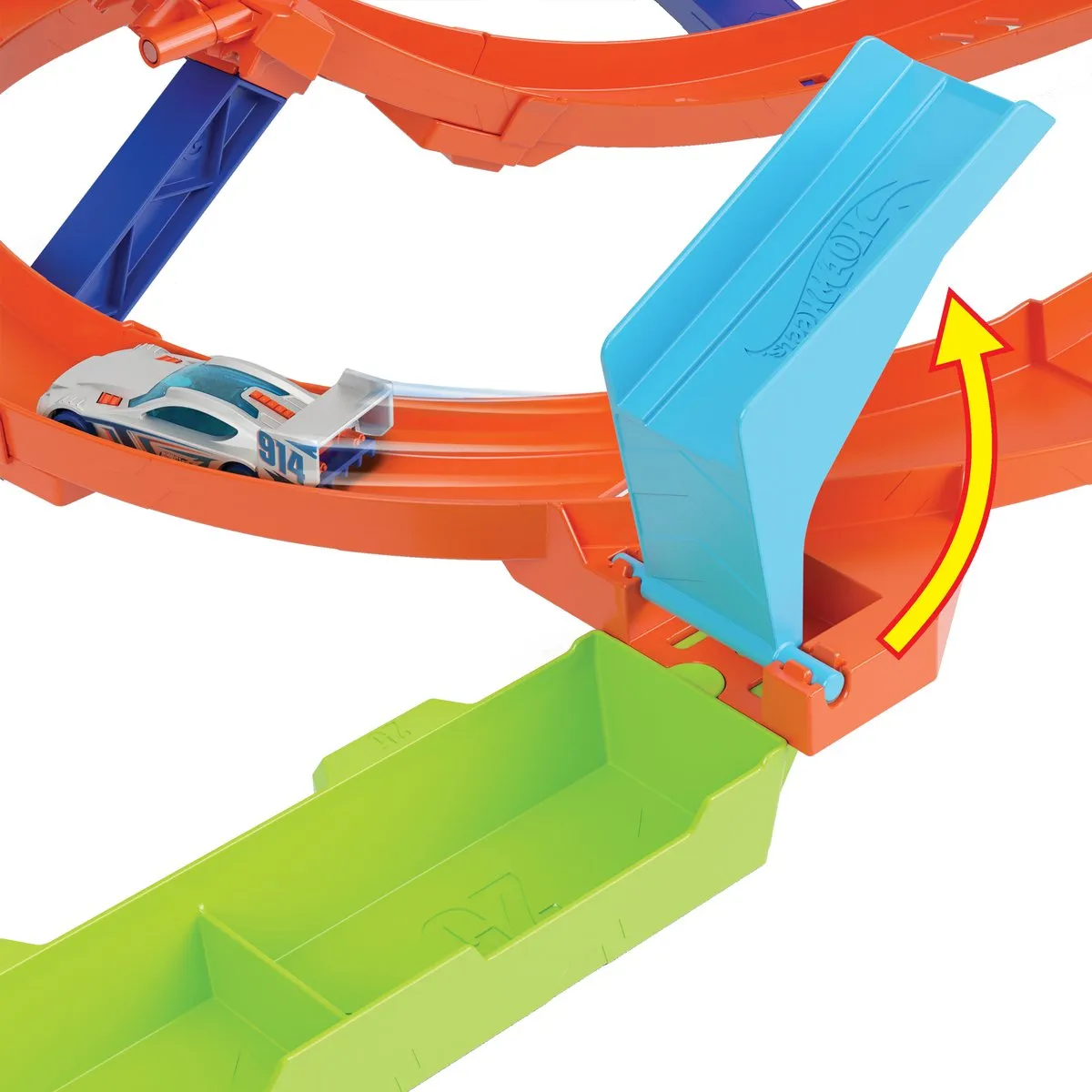 Hot Wheels Actie Cycloon Loopingset HTK16 - 4x D-cellen