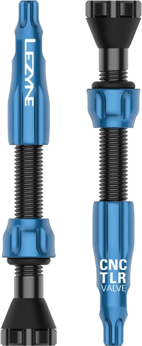 LEZYNE Bandenplakkers CNC TLR TUBELESS VALVE 44MM BLUE