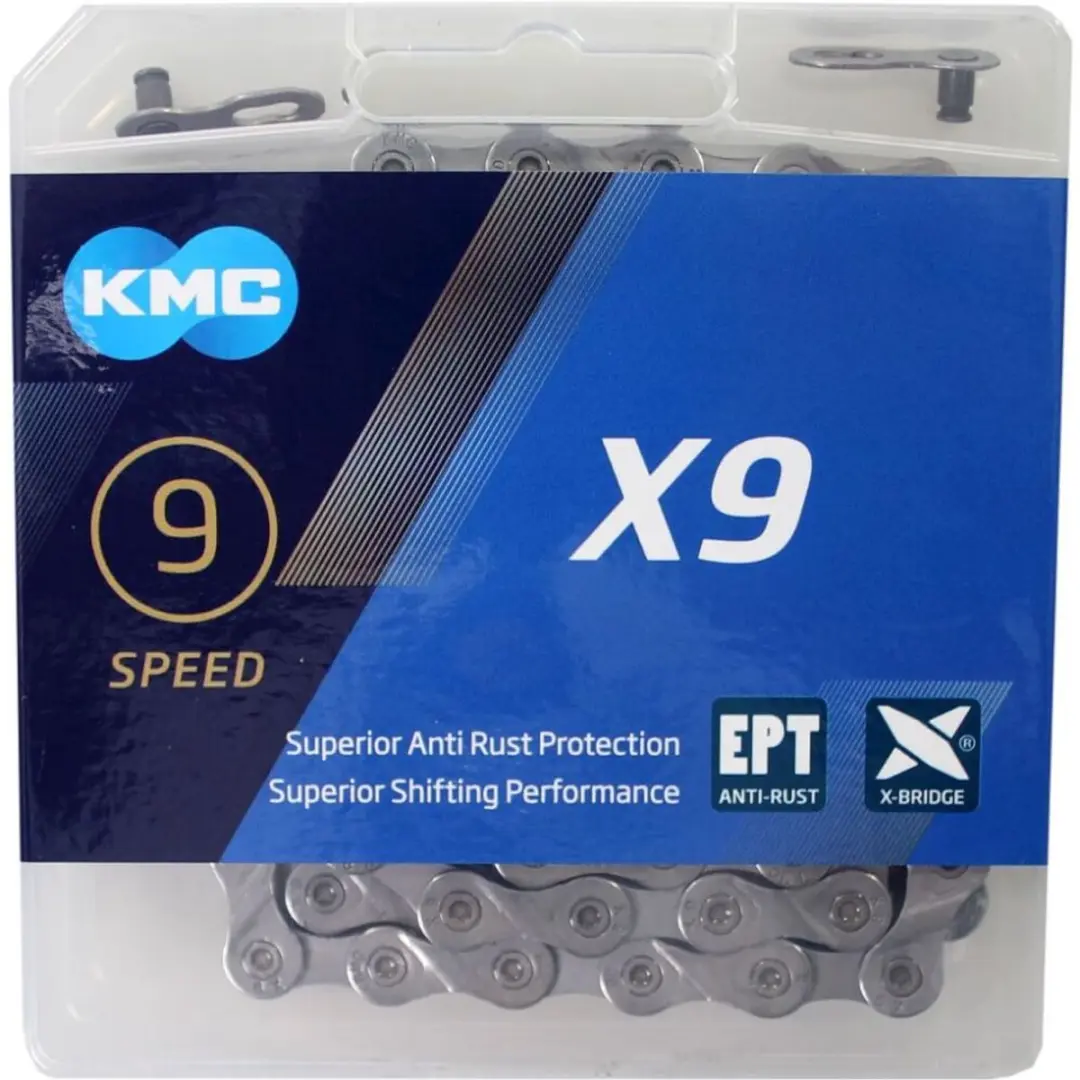 KMC X9 EPT Ketting 114-schakels - Donker zilver - afbeelding 5 van 6