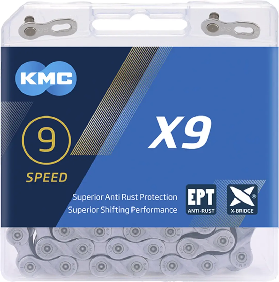 KMC X9 EPT Ketting 114-schakels - Donker zilver - afbeelding 2 van 6