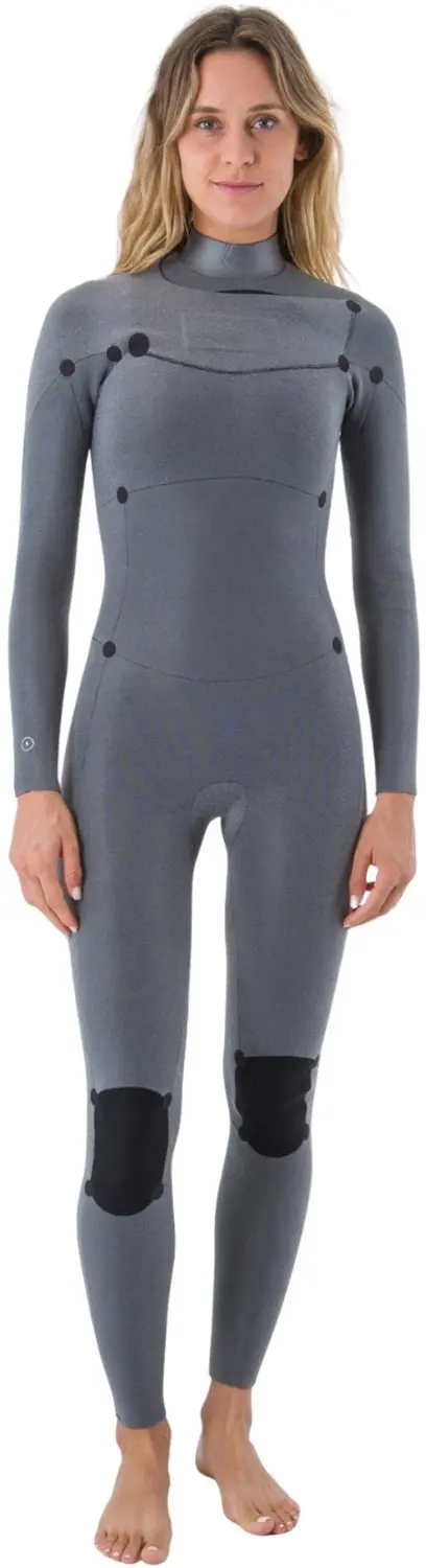 2026 Hurley Dames Advant 3/2mm Borst Ritssluiting Wetsuit -