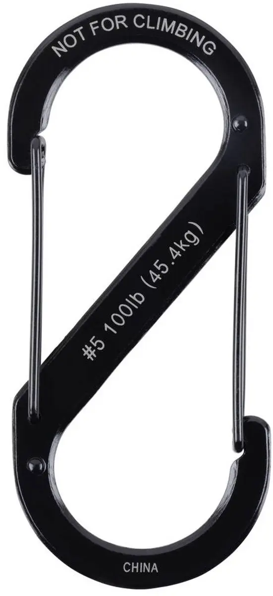 Nite Ize S-biner #5 Karabijnhaak - Black - afbeelding 5 van 6