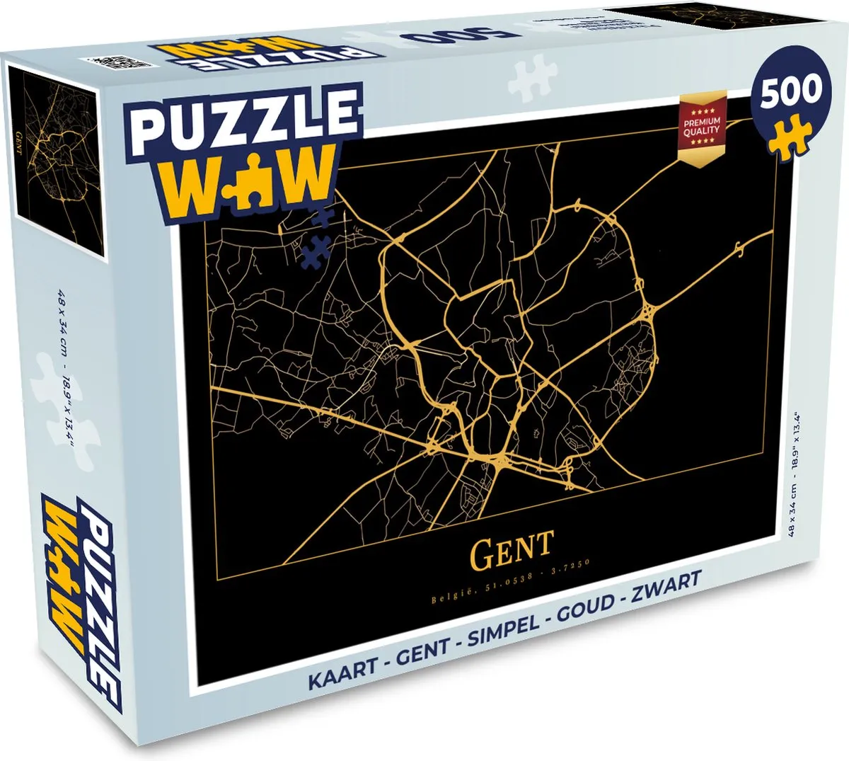 PuzzleWow Gent Legpuzzel 500 Stuks