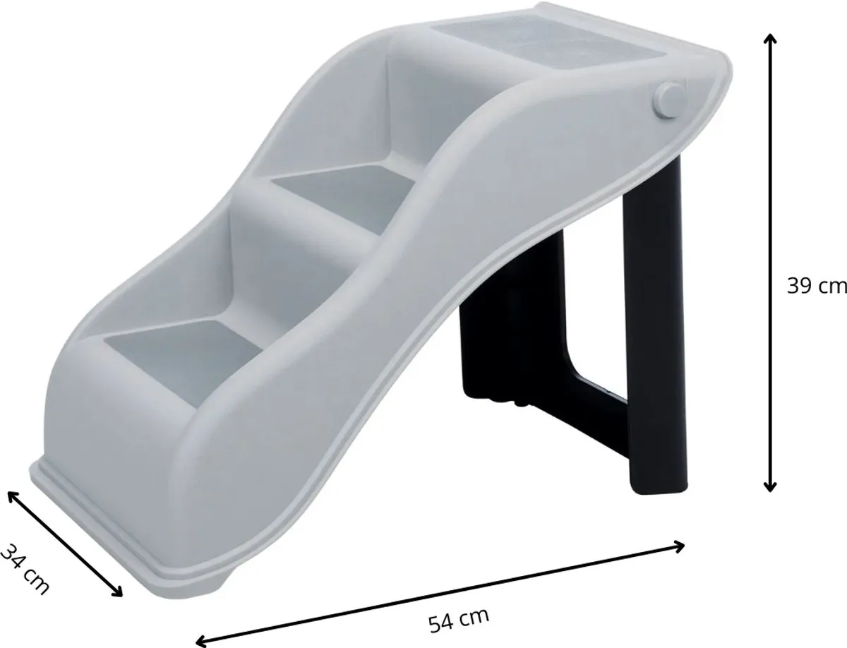 Trixie Dierentrap Lichtgrijs 54x34x39cm - afbeelding 6 van 6