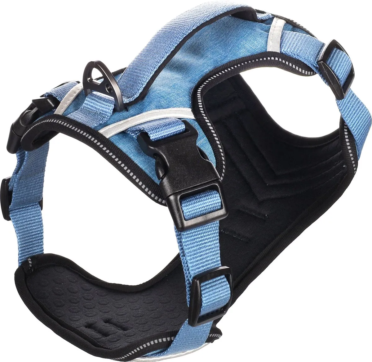 Flamingo Heron Hondenharnas Blauw XL 58-76cm