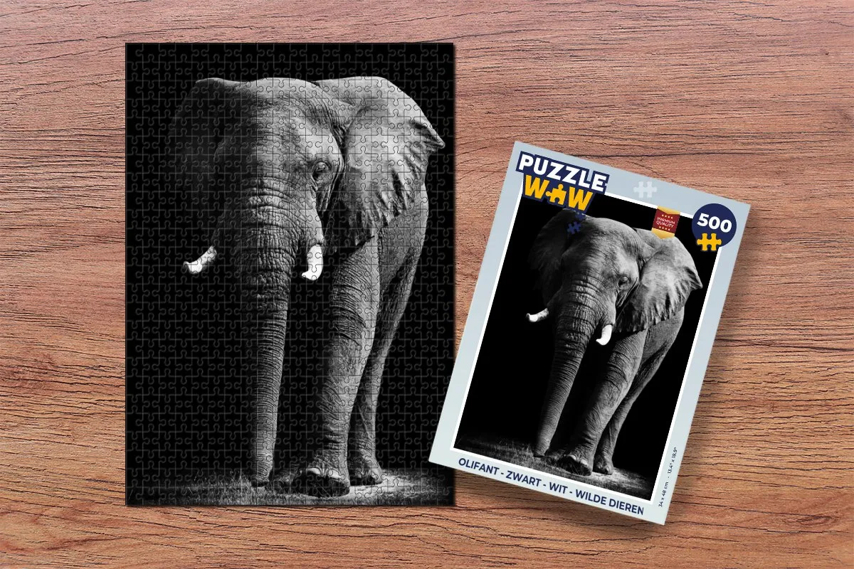 PuzzleWow Wilde Dieren Puzzel 500 Stuks - Multicolor