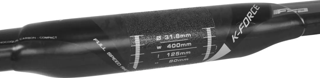 FSA K-Force Compact Carbon Stuur 400mm Zwart - afbeelding 2 van 5
