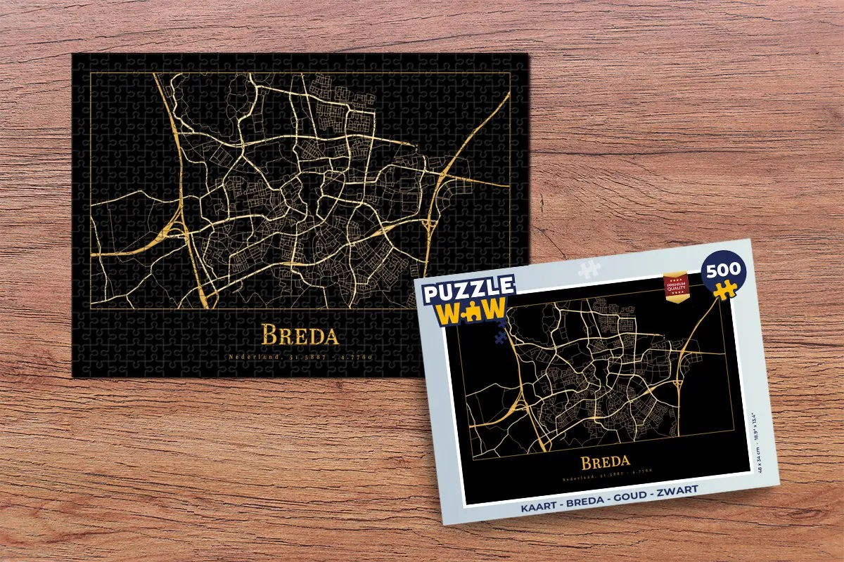 PuzzleWow Legpuzzel Breda 500 Stuks - Multicolor