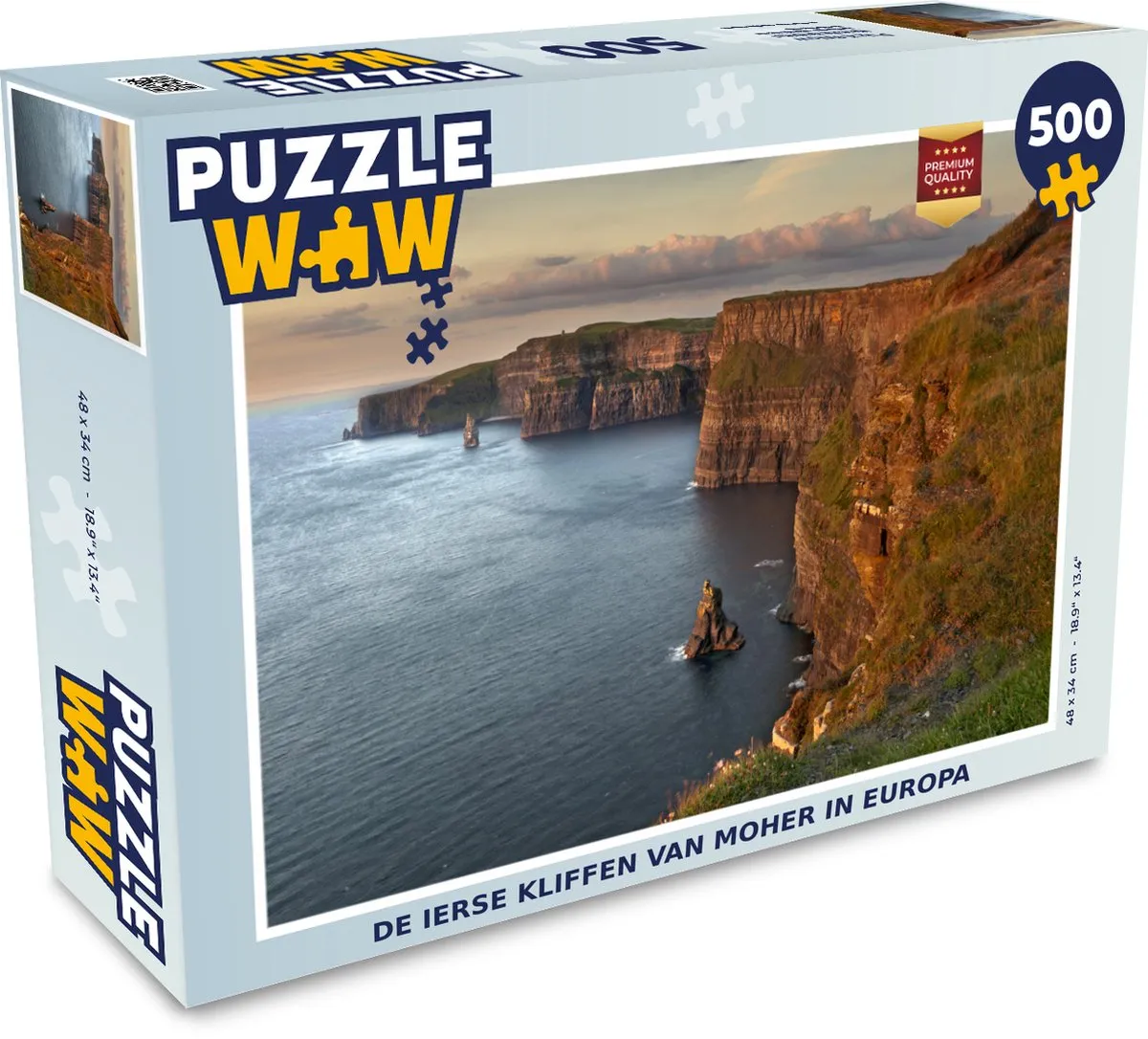 PuzzleWow De Ierse Kliffen van Moher Legpuzzel 500 Stuks