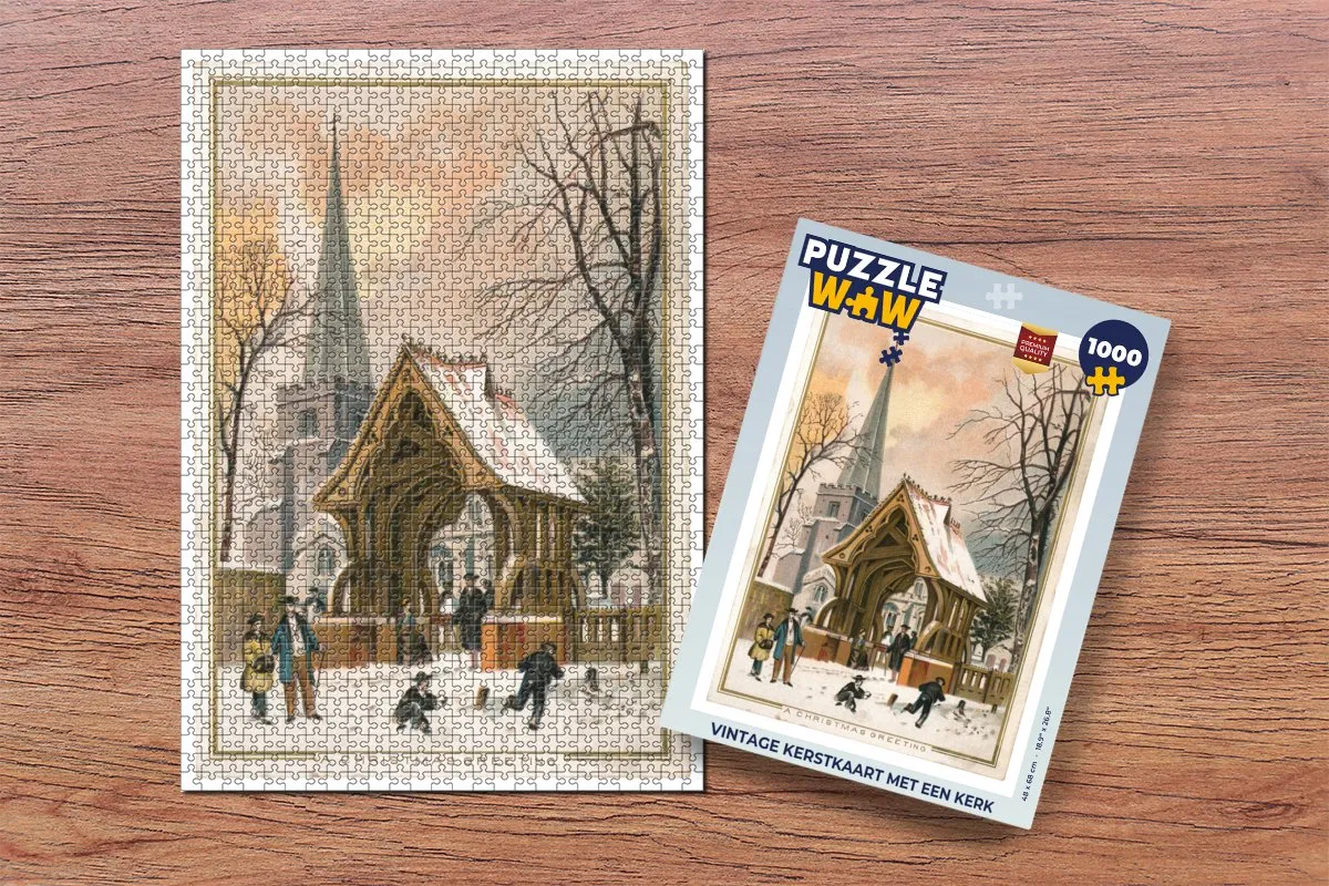 PuzzleWow Kerstpuzzel 1000 Stuks - Multicolor