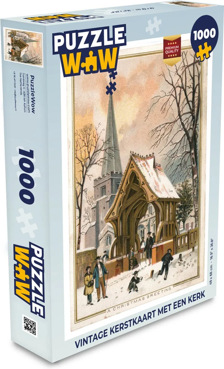 PuzzleWow Kerstpuzzel 1000 Stuks