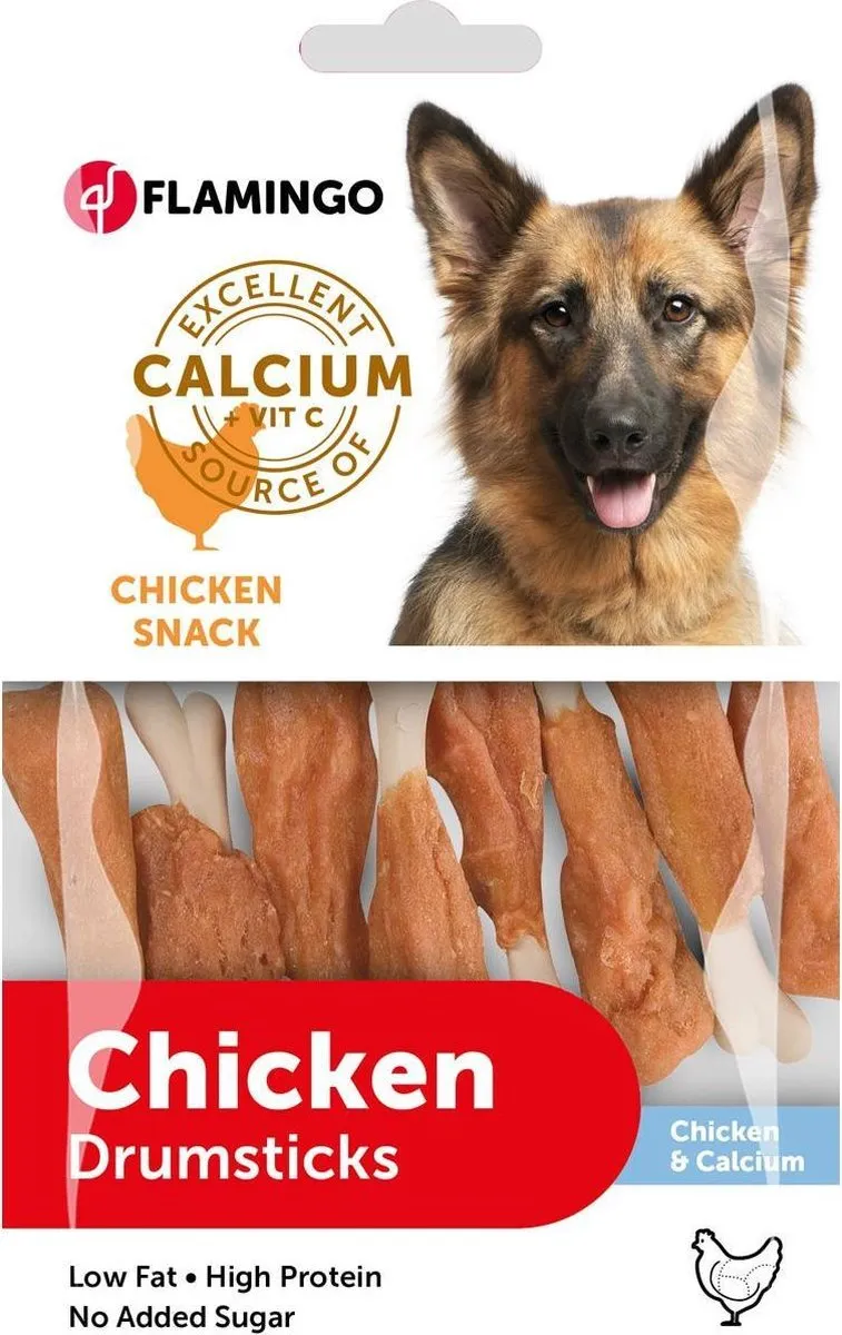 Flamingo Chick'n Calcium Bone Hondensnack 85g - 3 Stuks