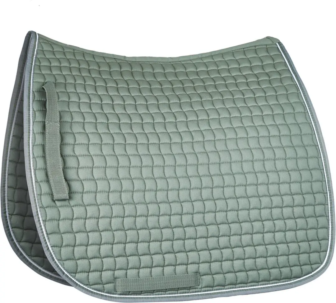 Horze Adepto Dressuurzadeldek, Beetle Khaki Green, Pony