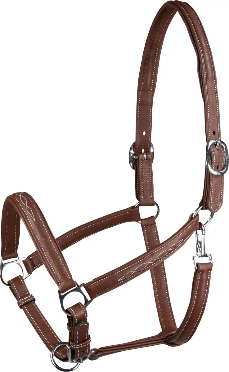Horze Warren Zacht Leren Halster, Light Brown, Vollblut