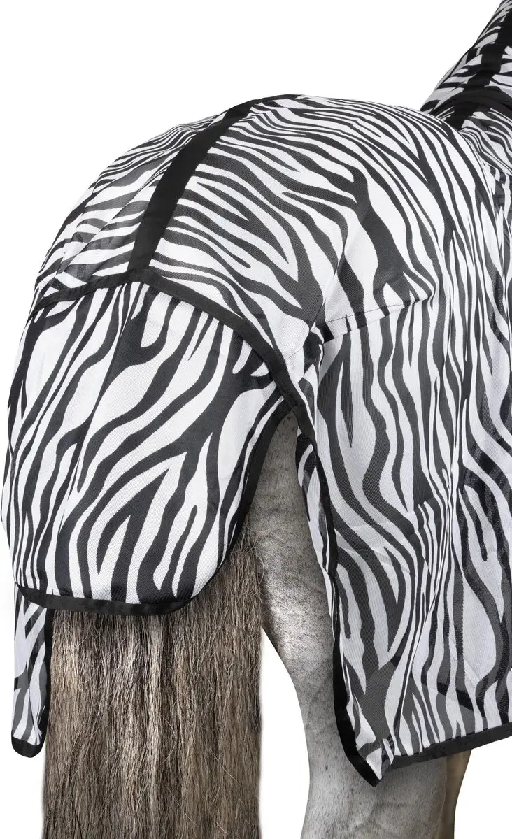 Horze Defender Vliegendeken 135 zebra - afbeelding 3 van 6