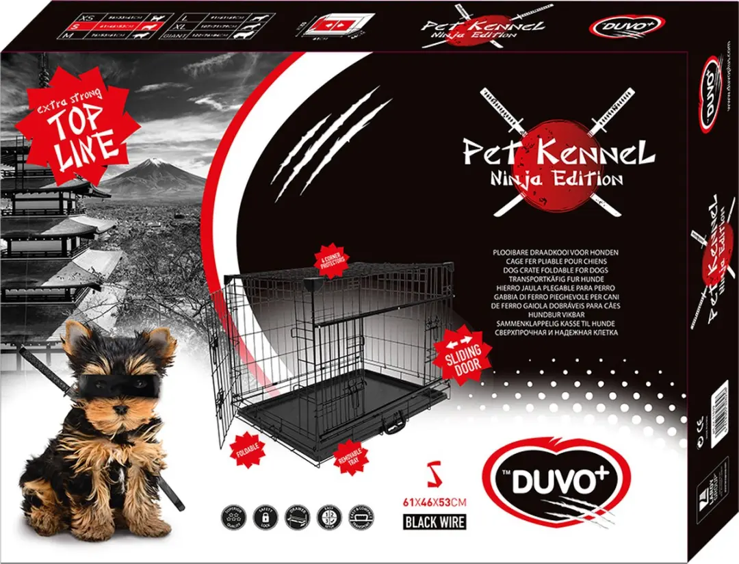 Duvo Ninja Schuifdeur Hondenbench S
