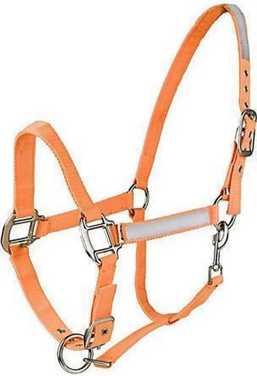 Horze Reflecterende Halster Oranje Sh