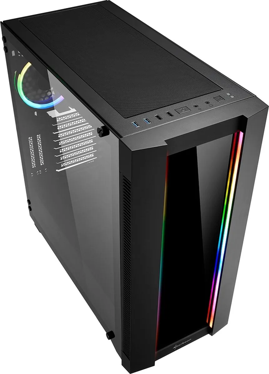 Sharkoon 4044951027163 ATX Semi-tower - 7x 2.5" 5x 3.5" - Zwart