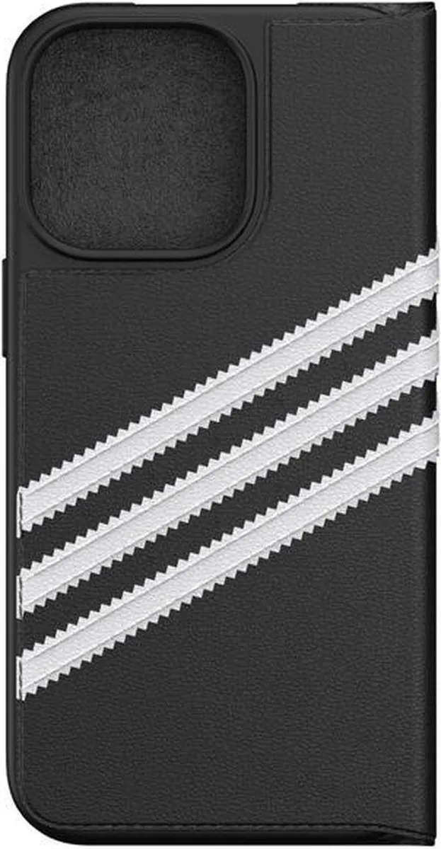 Adidas Booklet Case PU iPhone 13 Pro - Zwart/Wit