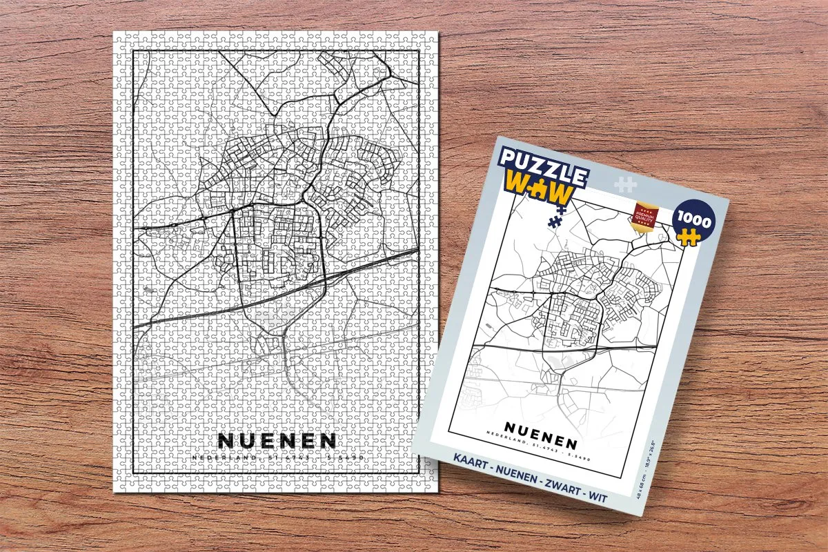 PuzzleWow Nuenen Legpuzzel 1000 Stuks - Multicolor