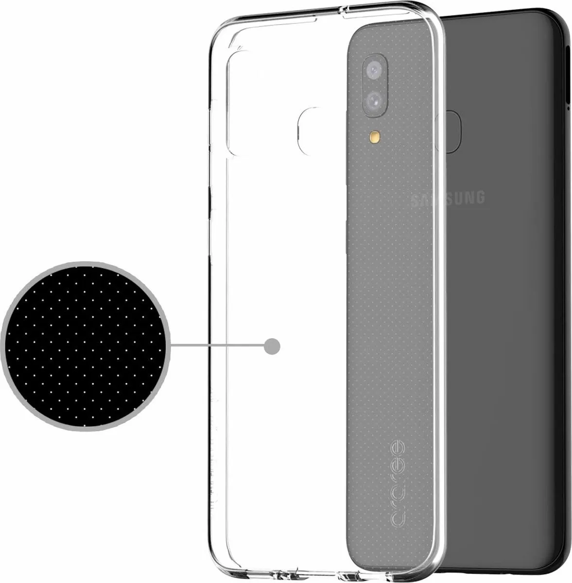 Samsung Galaxy M20 TPU Hoesje - Zwart