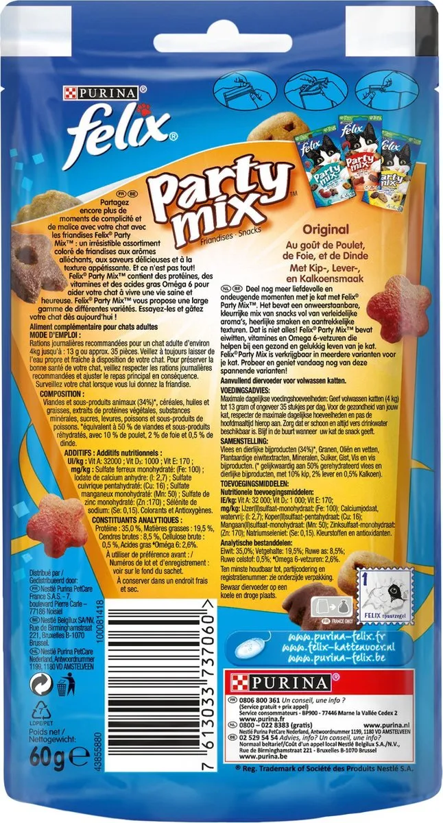 Felix Snack Party Mix Original - 60g