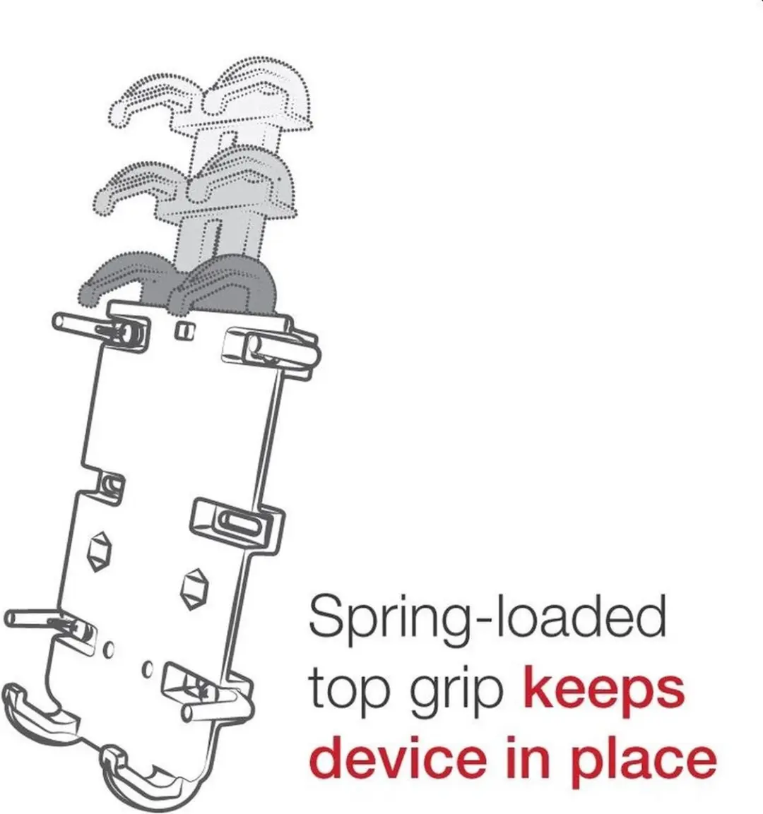 RAM Mounts Quick-Grip XL Smartphonehouder - Zwart - afbeelding 5 van 6
