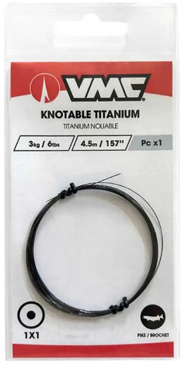 Vmc Titanium Stalen Vislijn 4.5 M Transparant 0.350 mm