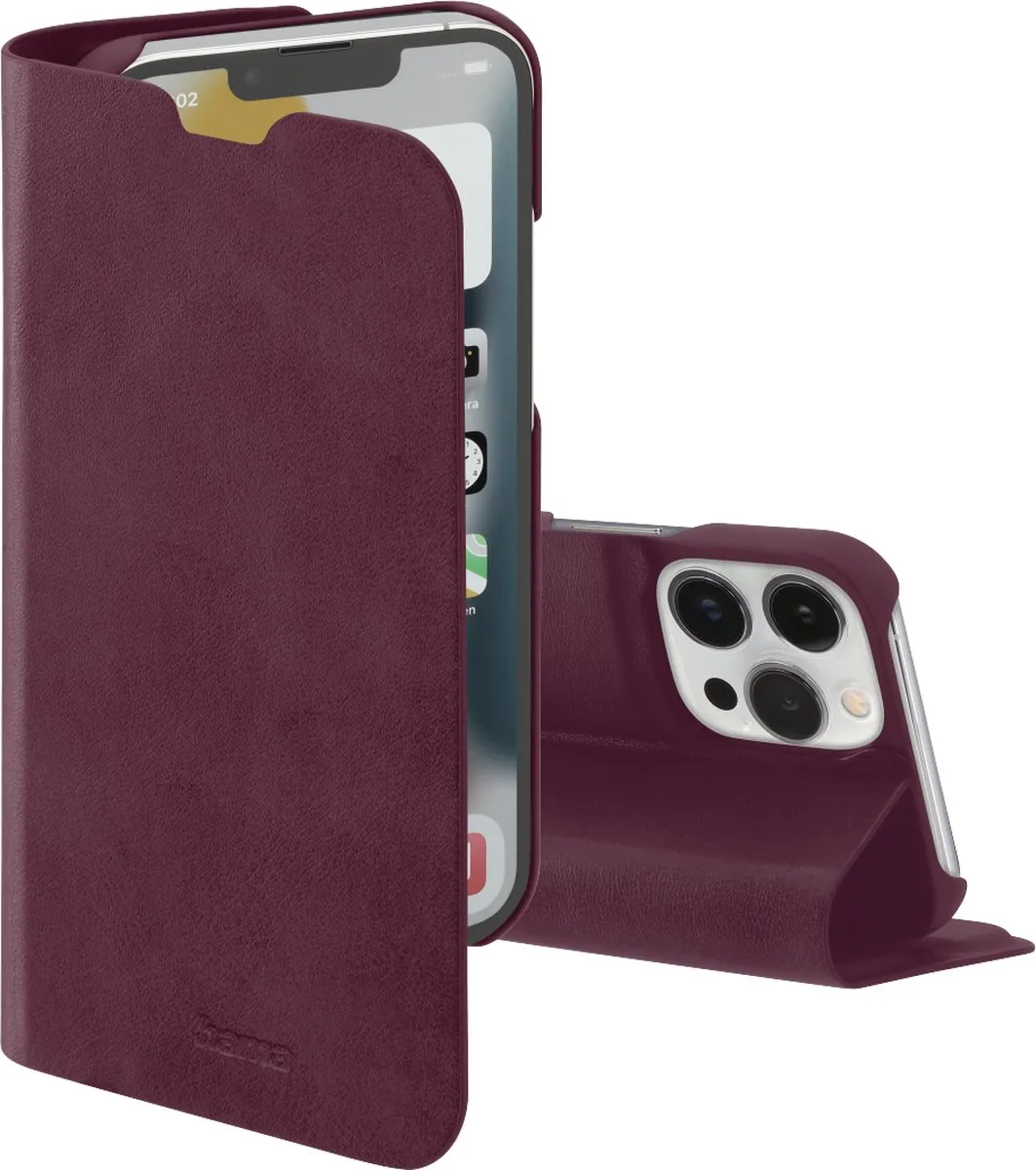 Hama Booklet Guard Pro Bordeaux iPhone 14 Pro Hoesje