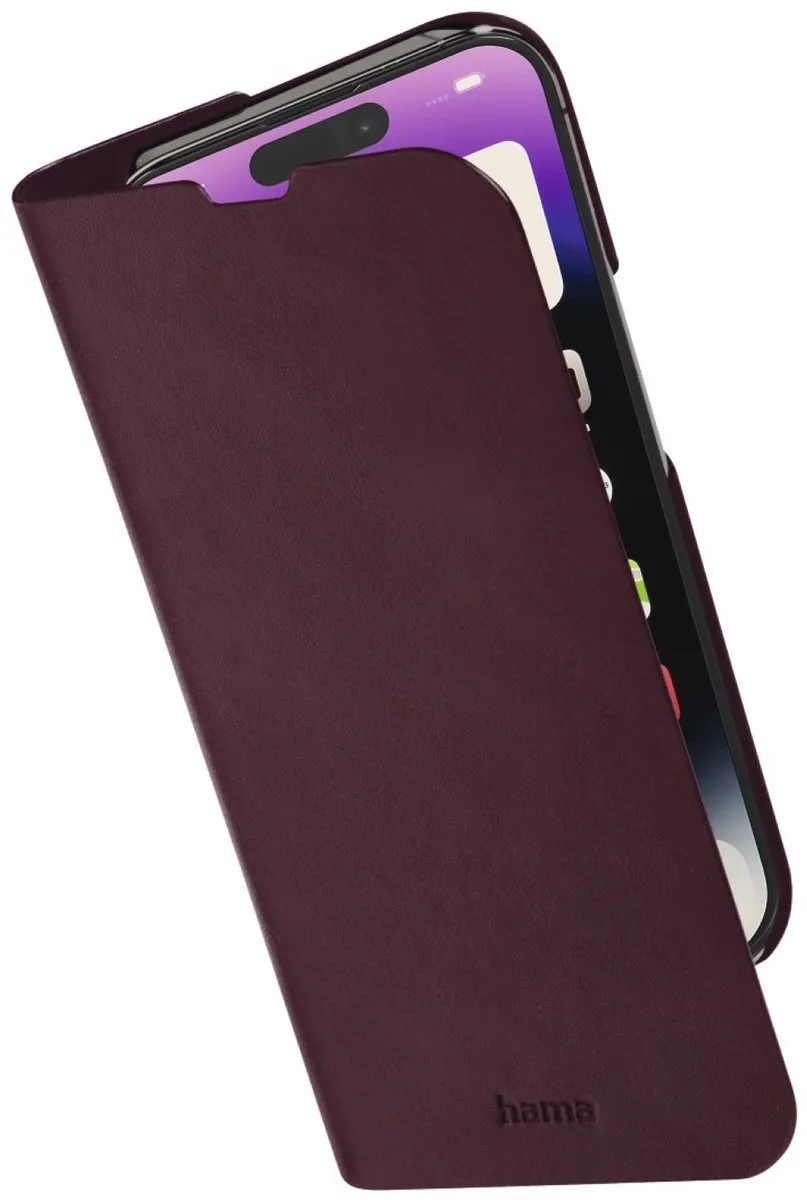 Hama Booklet Guard Pro Bordeaux iPhone 14 Pro Hoesje - afbeelding 4 van 6