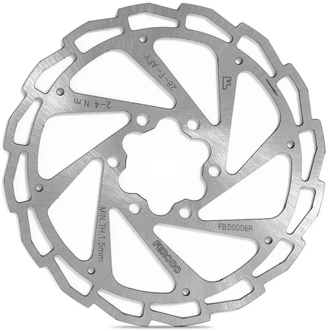 Ferodo MTB 1.8mm Remschijf 140mm Zilver - afbeelding 2 van 2