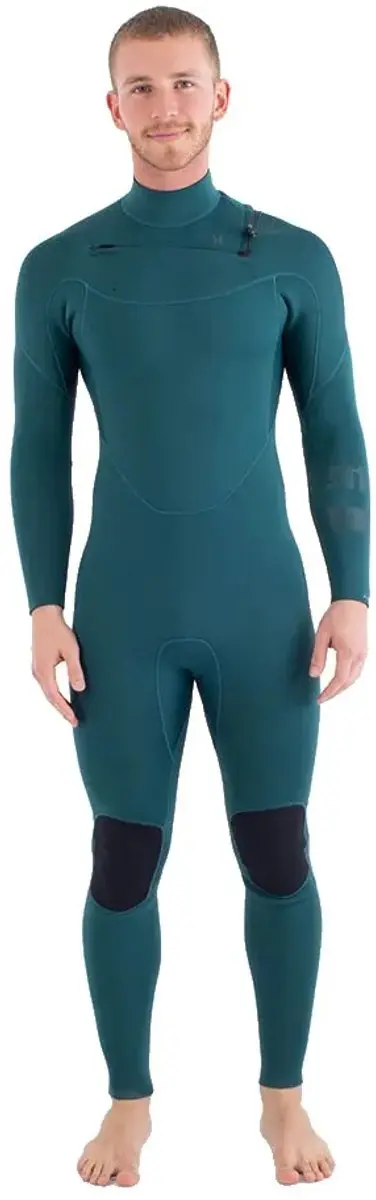 Hurley Air 4/3 Mm Lange Mouwen Neopreen Wetsuit Met Borst Rits Grijs M Man